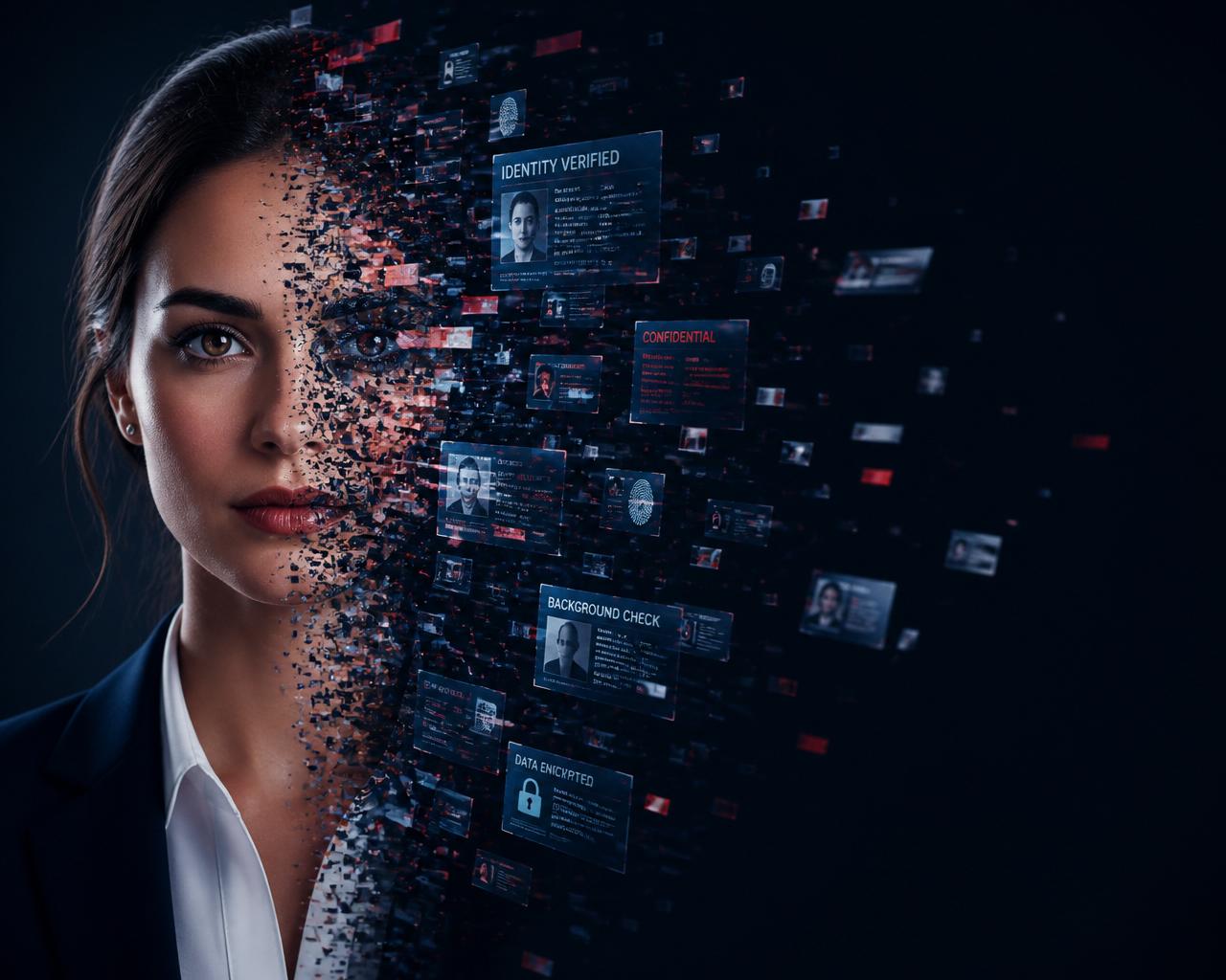 Verified human dissolving into data